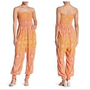 💫Free People | Strapless Elastic Jumpsuit